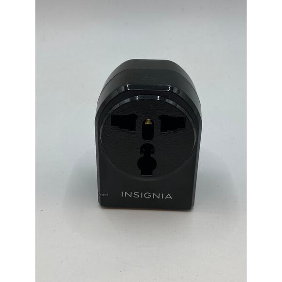 INSIGNIA Black Ground Travel Adapter USB Power Outlet - Picture 1 of 9